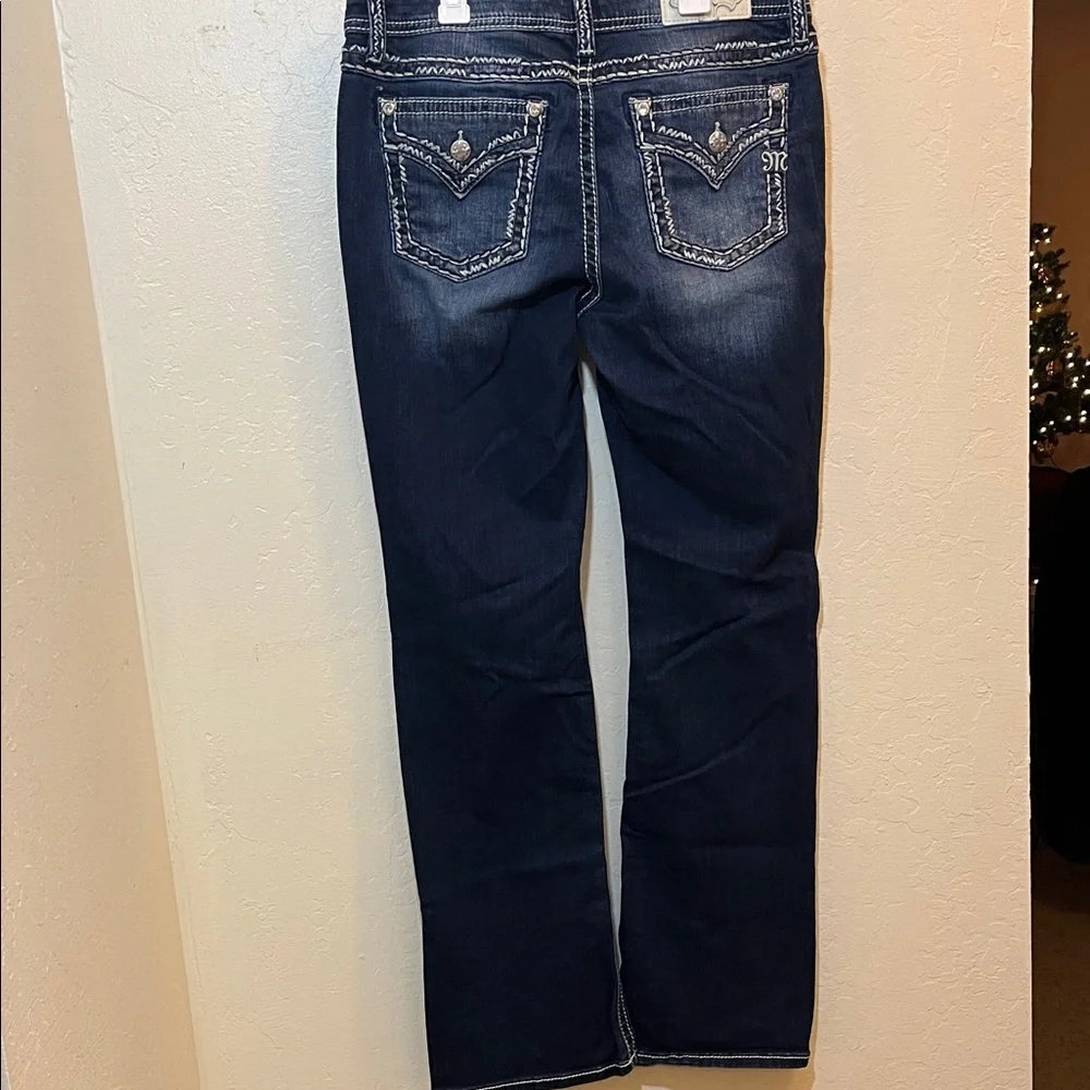 Miss Me Dark Blue Chloe Boot Jeans - Picture 6 of 16